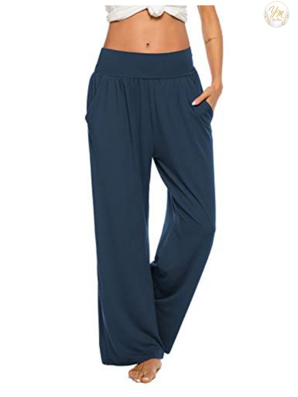 Women's Wide Leg Yoga Sweatpants Loose Comfy Lounge Joggers with Pockets